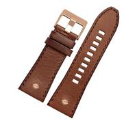 BNCXMO Bracciale in pelle autentica da orologio 28mm compatibile con orologi da polso da orologio DZ7193 DZ7214 DZ7311 DZ7312 DZ7313