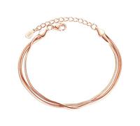 BNCXMO Bracciale - Ladies 925 Sterling Silver Bracciale elegante Elegante catena a più livelli Serpente Bracciale Bracciale Ladies Silver Gioielli in argento per sorelle Coppie di amici MO