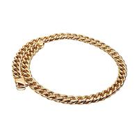 BNCXMO Bracciale maschile, fibbia piatta da uomo, braccialetto a catena per uomini