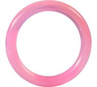 BNCXMO Bracciale per braccialetto di giada rosa per donne in stile cinese retrò agata naturale rotonda di calcedony gemstone bracciale (dimensioni: 56 mm)