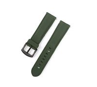 BNCXMO Bracciale per cinghia da polso universale in gomma in gomma in silicone Bracciale 18mm 20mm 22mm 24mm Fit per Gear S2 S3 Fit per Watch Men Women Watch Cint (Colore: Green02, dimensione: 18mm)