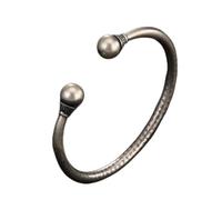 BNCXMO Bracciale S990 Pure Silver Open Matte Matte Bracciale compleanno Regalo per San Valentino per donne Braggango d'argento Gioielli
