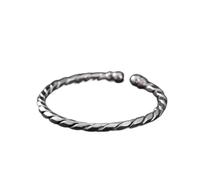 BNCXMO Bracciale S999 Pure Silver intrecciate uomini e donne Open Silver Bracciale