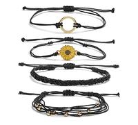 BNCXMO Braccialetti a corda di girasole per donne