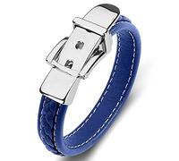 BNCXMO Braccialetti per uomini per uomini, fascino del braccialetto X Bracciale ad avvolgimento in acciaio inossidabile bracciale con chiusura magnetica, finta, senza zirconia