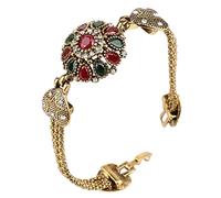 BNCXMO Braccialetto di resina di strass oro oro vintage bracciale resina per donne regalo di gioielli, collana di gioielli, bracciali