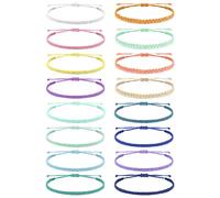 BNCXMO Bracciali amicizia per donne regali calze natalizie imbottitori di braccialetti alla caviglia impermeabili impila di braccialetti regolabili.