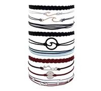 BNCXMO Bracciali amicizia per donne regali calze natalizie imbottitori di braccialetti alla caviglia impermeabili impila di braccialetti regolabili.