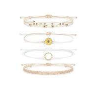 BNCXMO Bracciali amicizia per donne regali calze natalizie imbottitori di braccialetti alla caviglia impermeabili impila di braccialetti regolabili.