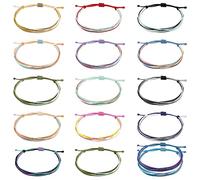 BNCXMO Bracciali amicizia per donne regali calze natalizie imbottitori di braccialetti alla caviglia impermeabili impila di braccialetti regolabili.