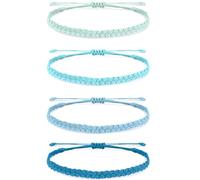 BNCXMO Bracciali amicizia per donne regali calze natalizie imbottitori di braccialetti alla caviglia impermeabili impila di braccialetti regolabili.