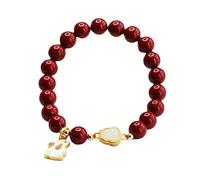 BNCXMO Bracciatore di sabbia di sabbia oro viola genuino cinabbite bracciale coniglio coniglio coniglio