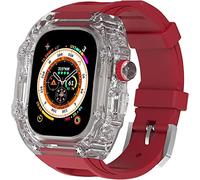 BNCXMO Cancella di orologio+kit di modifica della banda di orologi , per ultra 49 mm , cover di orologio completamente trasparente e set mod con cinghia di orologio , per iwatch 8 7 6 5 4 Serie SE