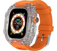 BNCXMO Cancella di orologio+kit di modifica della banda di orologi , per ultra 49 mm , cover di orologio completamente trasparente e set mod con cinghia di orologio , per iwatch 8 7 6 5 4 Serie SE
