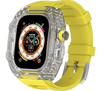 BNCXMO Cancella di orologio+kit di modifica della banda di orologi , per ultra 49 mm , cover di orologio completamente trasparente e set mod con cinghia di orologio , per iwatch 8 7 6 5 4 Serie SE