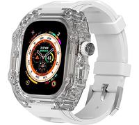 BNCXMO Cancella di orologio+kit di modifica della banda di orologi , per ultra 49 mm , cover di orologio completamente trasparente e set mod con cinghia di orologio , per iwatch 8 7 6 5 4 Serie SE