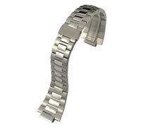 BNCXMO Canda di guardia da 13 mm in acciaio inossidabile 25mm , per Patek Philippe Nautilus 5711 5726 Braccialetti di orologio in metallo argento