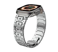 BNCXMO Canda di guardia in acciaio in metallo in acciaio inossidabile Titan per banda Ultra 2 49mm 46 mm 45 mm 44 mm Serie cinturino 10 9 8 7 6 5 4 3 2 1 SE con connettore metallico