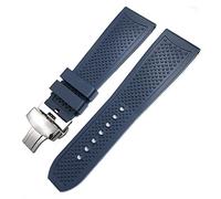 BNCXMO Canda di guardia in gomma da 23 mm 24 mm per calibro DE serbatoio da solista santos de cinghia di orologio in silicone impermeabile