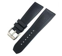 BNCXMO Canda di guardia in gomma da 23 mm 24 mm per calibro DE serbatoio da solista santos de cinghia di orologio in silicone impermeabile