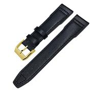 BNCXMO Canda di guardia in pelle genuina per iwc mark xviii le petit principe pilota orologio 20mm 21mm 22mm cinghia di mucca (colore: piega bianca nera, dimensione: 20mm)