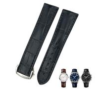 BNCXMO Canna 20mm 21mm 21mm 22mm 19mm Alligatore di orologio in pelle per specialità Omega de Ville Cinturino personalizzato