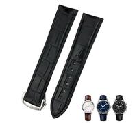 BNCXMO Canna 20mm 21mm 21mm 22mm 19mm Alligatore di orologio in pelle per specialità Omega de Ville Cinturino personalizzato