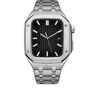 BNCXMO Case cinturino+integrato per 7 45 mm Metal Drop Drop Protection Strap per iWatch 6 5 4 SE 44mm banda