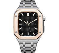 BNCXMO Case cinturino+integrato per 7 45 mm Metal Drop Drop Protection Strap per iWatch 6 5 4 SE 44mm banda