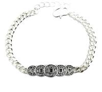 BNCXMO Catena del bracciale del bracciale, braccialetto di bracciale ad argento regolabile, donna 925 bracciale argento sterling vintage monete di fortuna cinese bracciale