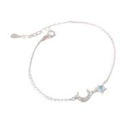 BNCXMO Catena del bracciale del bracciale, braccialetto di bracciale ad argento regolato