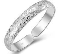 BNCXMO Catena del bracciale del bracciale, braccialetto in braccio d'argento regolabile, donna 925 bracciale argento regolabile intagliatura intagliatura intagliatura intaglia
