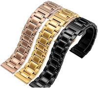 BNCXMO Cingcio di orologio, braccialetto in acciaio inossidabile 12/14/16/18/19/22/22/23/24mm orologio in metallo solido da uomo con braccialetto cinghia