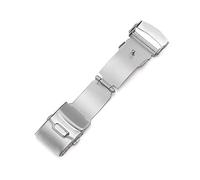 BNCXMO Cingcio d'oro, 16 mm 18 mm 20mm 22 mm in acciaio inossidabile fibbia pieghevole con fitta con pulsante di sicurezza cinghia di orologio parti di riparazione di orologi bracciale (colore della