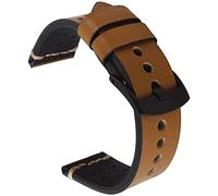 BNCXMO Cingcio d'oro 18mm 20mm 22mm da 24 mm cinghia di orologio a fascia per rilascio rapido Accessori braccialetti in pelle