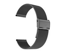 BNCXMO Cingcio d'oro, 22 mm da 20 mm Bracciale in acciaio inossidabile cinghia di orologio pieghevole in maglia (colore della fascia: oro rosa, larghezza della fascia: 22 mm)