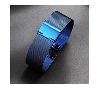 BNCXMO Cingcio d'oro, 22 mm da 20 mm in acciaio inossidabile Bracciale orologio Bracciale per orologio in maglia pieghevole (colore della fascia: oro rosa, larghezza della fascia: 22 mm)