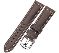 BNCXMO Cinghia cuoio cinghia braccia di orologio in pelle vera braccialette 20mm 22mm 24mm 26mm blu verde rosso marrone orologio cinghia vite argento in fibbia