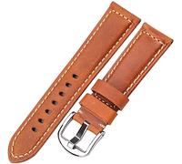 BNCXMO Cinghia cuoio cinghia braccia di orologio in pelle vera braccialette 20mm 22mm 24mm 26mm blu verde rosso marrone orologio cinghia vite argento in fibbia