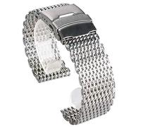 BNCXMO Cinghia di orologio 18mm 20mm 22mm 24mm in acciaio inossidabile in acciaio inossidabile Watch Watch cinghia (colore: 18mm)