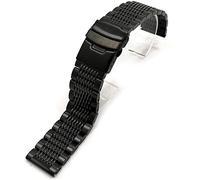BNCXMO Cinghia di orologio, 22/20/24 mm Solid in acciaio inossidabile cinghia pieghevole di sicurezza Bracciale orologio