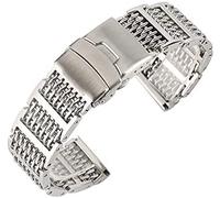 BNCXMO Cinghia di orologio, bande di orologi in acciaio inossidabile 20/22/24mm argento/nero/oro.