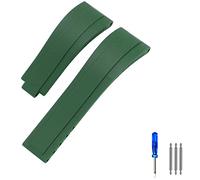 BNCXMO Cinghia di orologio in gomma per tudor blu nero verde impermeabile silicone 20mm 21mm (,), 20 mm