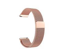 BNCXMO Cinghia di orologio in metallo in acciaio inossidabile in acciaio inossidabile 18/22 mm Accessori per orologi per orologi a testa piatta/rosso/18 mm