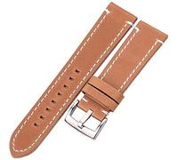 BNCXMO Cinghia di orologio in pelle 18mm 20mm 22mm genuino cinghia orologio in pelle manuale uomo spessa banda di guardia nera marrone con fibbia orologi accessori