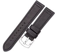 BNCXMO Cinghia di orologio in pelle autentica in pelle di cuoio vera braccialetto nero orologio marrone grigio marrone per donne uomini 18 20mm 22mm 24mm da polso