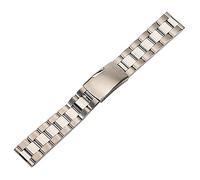 BNCXMO Cinghia di orologio universale 18 mm 20mm 22mm 24mm 26mm 28 mm 30 mm cinghia di ricambio traspirato in acciaio inossidabile solido /24 mm/argento