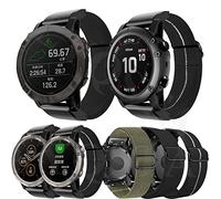 BNCXMO Cinghia di watchband QuickFit per Fenix 6 6x Pro 5x 5 Plus 3HR 935 945 S60 Nylon Loop 22 26 mm Banda di orologio elastico per Fenix 7 7x braccialetto