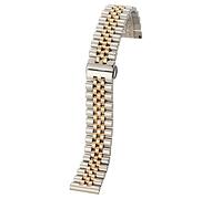 BNCXMO Cinghia d'oro 12mm14mm16mm17mm18 mm19mm20mm21mm22 mm cinghia in metallo in acciaio inossidabile cinghia in acciaio in acciaio bracciale interfaccia ad arco cavo, con sostituzione del perno