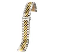 BNCXMO Cinghia d'oro 12mm14mm16mm17mm18 mm19mm20mm21mm22 mm cinghia in metallo in acciaio inossidabile cinghia in acciaio in acciaio bracciale interfaccia ad arco cavo, con sostituzione del perno